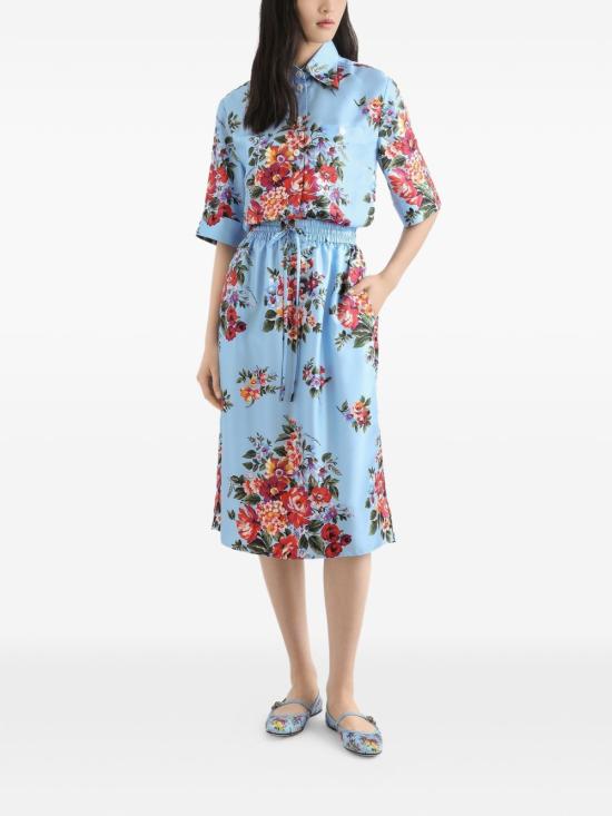 26SS 돌체앤가바나 플라워 부케 미디 스커트 F4DCGTIS11IHC5ZO MZFIORCELE - DOLCE & GABBANA