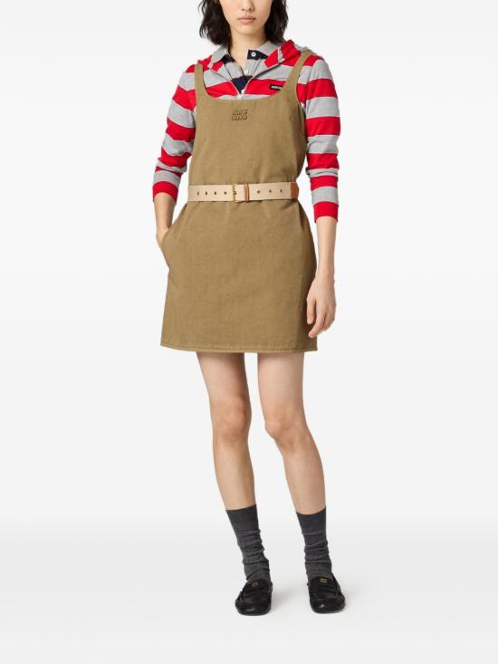 26SS 미우미우 미디 원피스 MF618119EKF0241 KAKI