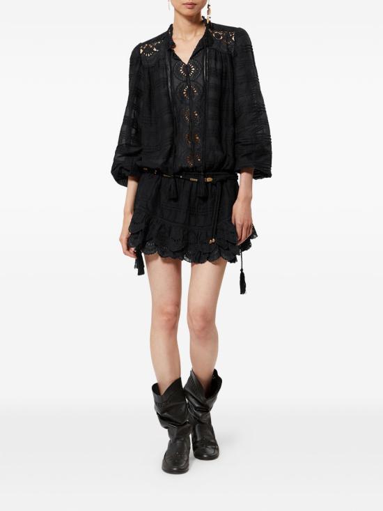 26SS 이자벨마랑에뚜왈 미디 원피스 RO0952FAD1J05E01BK BLACK - ISABEL MARANT ETOILE