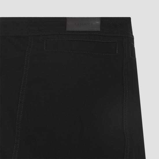 26SS 르메르 애시메트릭 데님 스커트 SK1072LD1071BK999 BLACK - LEMAIRE