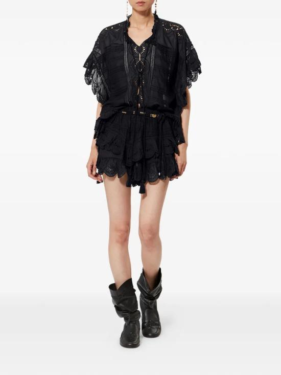 26SS 이자벨마랑에뚜왈 페이튼 탑 HT0768FAD1J05E01BK BLACK - ISABEL MARANT ETOILE