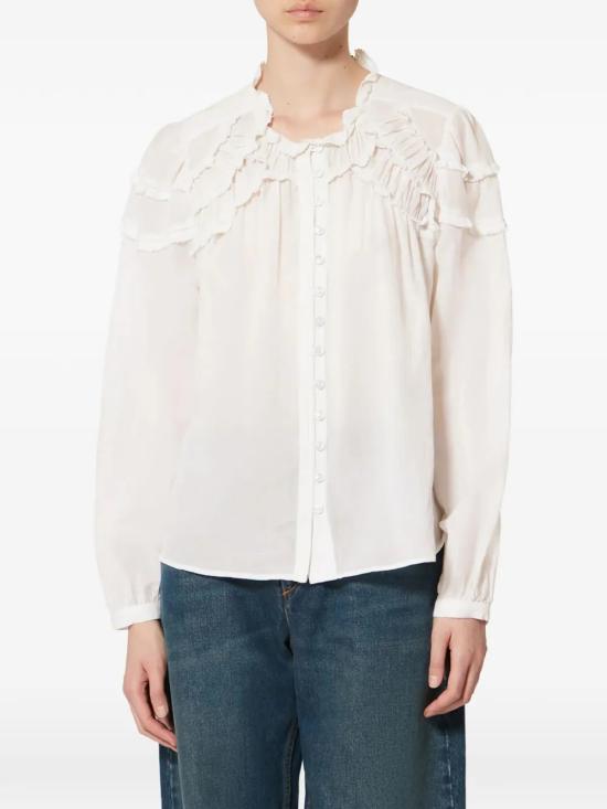 26SS 이자벨마랑에뚜왈 셔츠 HT0681FBB3J04EWHWH WHITEWHITE - ISABEL MARANT ETOILE
