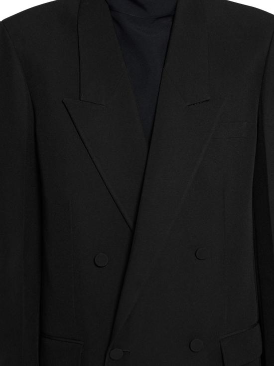 25FW 구찌 더블 브래스트 테크니컬 파나마 자켓 849881Z7AYA1000 BLACK - GUCCI