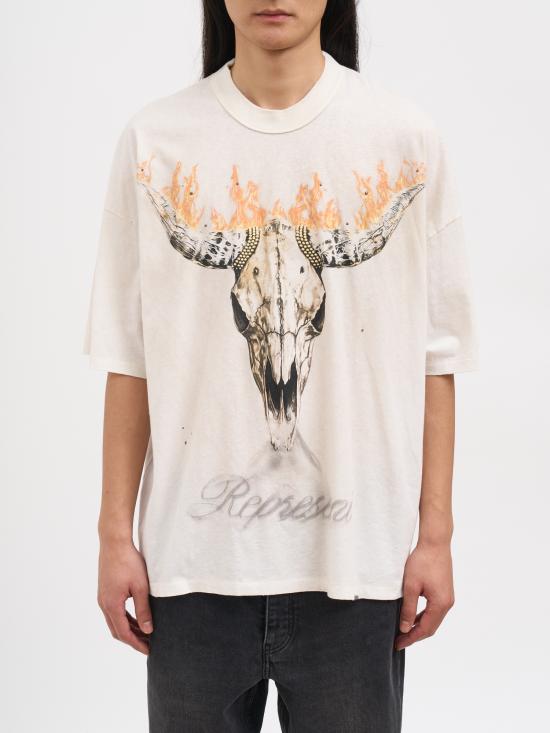 26SS 리프레젠트 반팔 티셔츠 NMLM10059230 BEIGE