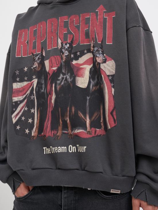 26SS 리프레젠트 후드 티셔츠 NMLM10061846 GREY - REPRESENT