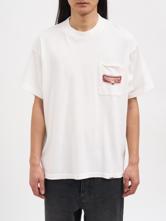 26SS 리프레젠트 반팔 티셔츠 NMLM10059672 WHITE
