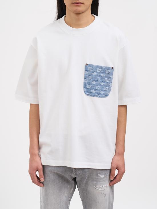 26SS 디스퀘어드2 반팔 티셔츠 NS74GD1554D20106100 WHITE