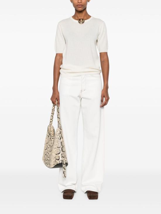 26SS 소프트 고트 스웨터 FW25SF011 10086FEATHERWHITE White - SOFT GOAT