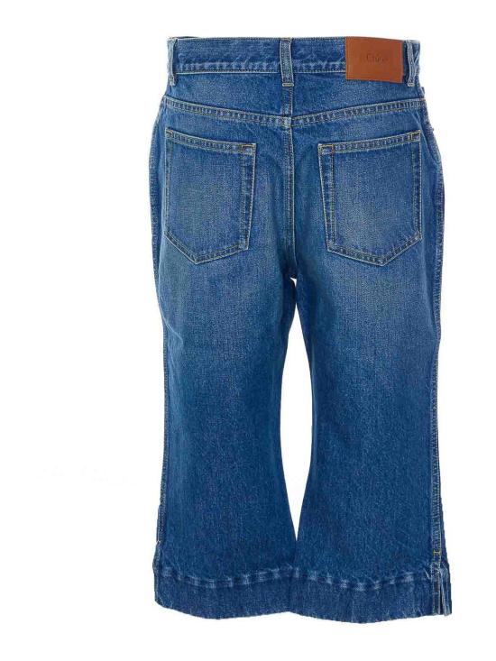 26SS 끌로에 스트레이트 팬츠 26SDS032574A1 Blue - CHLOE