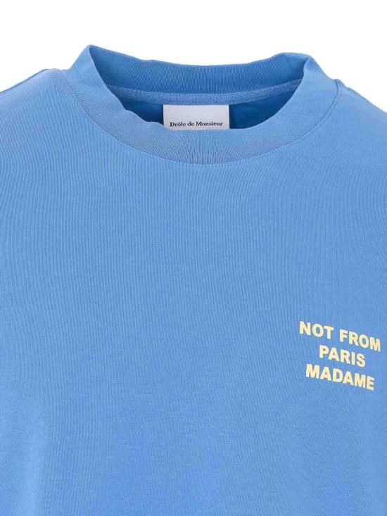 26SS 드롤드무슈 반팔 티셔츠 TS203CO002ATBL Blue - DROLE DE MONSIEUR
