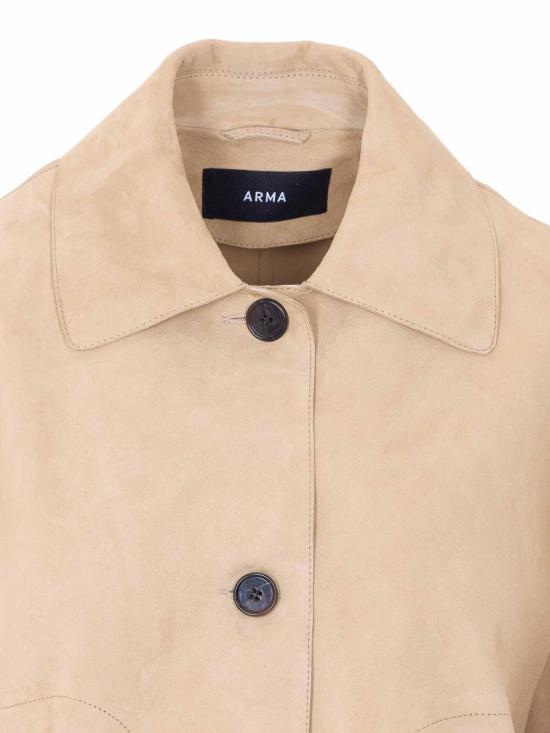 26SS 아르마 가죽 자켓 006L26100602BEIGE Beige - ARMA