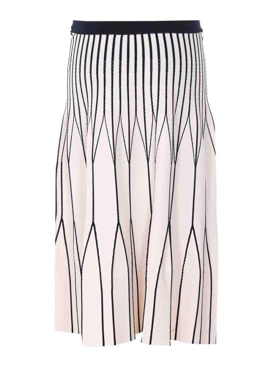 26SS 엘리자베타프랜치 미디 스커트 GK31S62E2E84 White - ELISABETTA FRANCHI