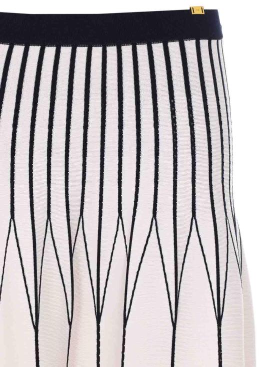 26SS 엘리자베타프랜치 미디 스커트 GK31S62E2E84 White - ELISABETTA FRANCHI