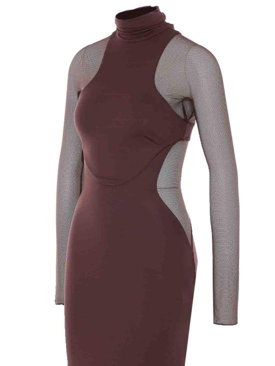 26SS 엘리자베타프랜치 원피스 ABR2263E2644 Brown - ELISABETTA FRANCHI