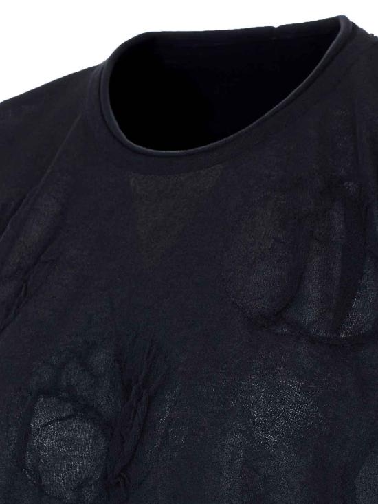 26SS 우마 왕 민소매 티셔츠 UK7122UW900 Black - UMA WANG