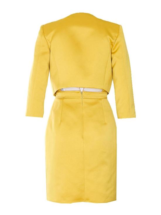 26SS 엘리자베타프랜치 미디 스커트 TB00161E2EV4 Yellow - ELISABETTA FRANCHI