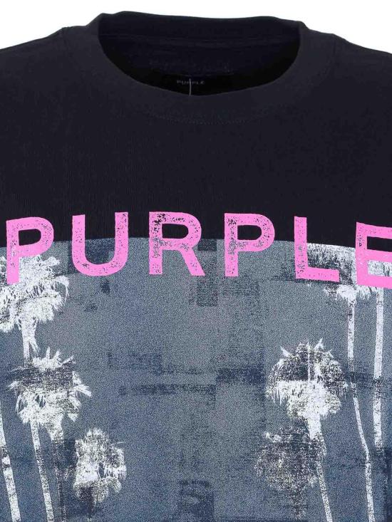 26SS 퍼플 브랜드 반팔 티셔츠 P117HBDC226BLACK Black - PURPLE BRAND