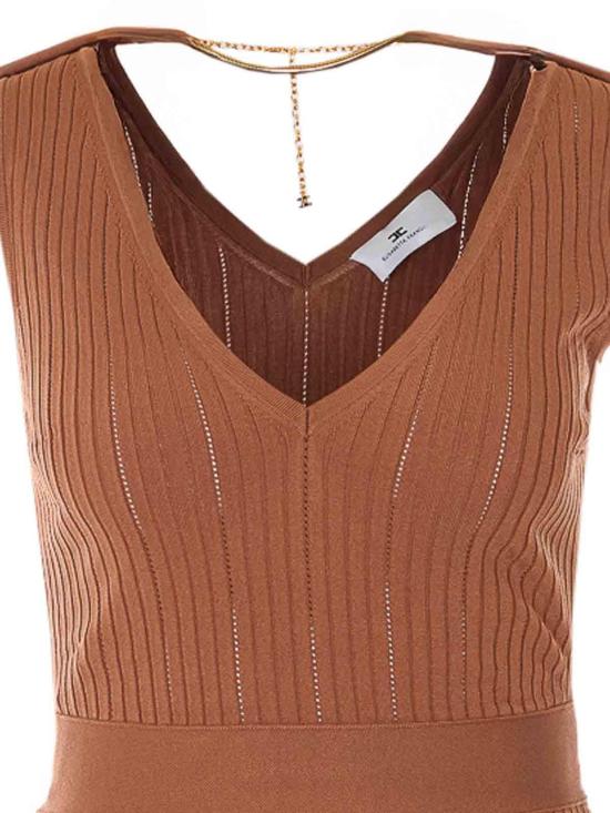 26SS 엘리자베타프랜치 미디 스커트 AM18S61E2600 Brown - ELISABETTA FRANCHI