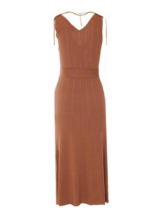 26SS 엘리자베타프랜치 미디 스커트 AM18S61E2600 Brown - ELISABETTA FRANCHI