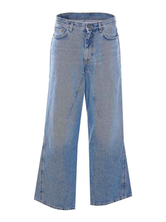 26SS 오프화이트 스트레이트 팬츠 OMYA197S26DEN0014000 Blue