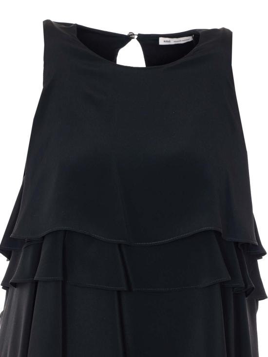26SS 아미 롱 원피스 FDR642AC0020001 Black - AMI