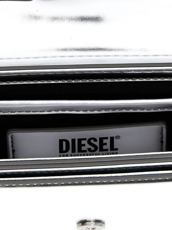 25FW 디젤 1DR 숄더백 인 미러드 레더 X08396PS202H0535 - DIESEL