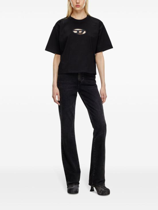 26SS 디젤 반팔 티셔츠 A15096 0NIAX9XX Black - DIESEL