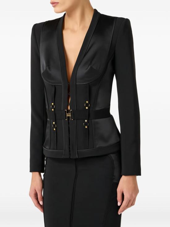 26SS 엘리자베타프랜치 수트 자켓 GI23362E2 110 BLACK - ELISABETTA FRANCHI