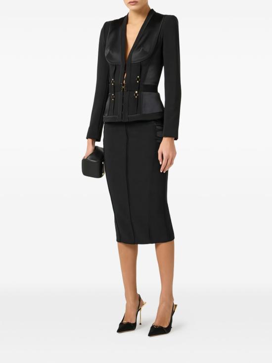 26SS 엘리자베타프랜치 수트 자켓 GI23362E2 110 BLACK - ELISABETTA FRANCHI