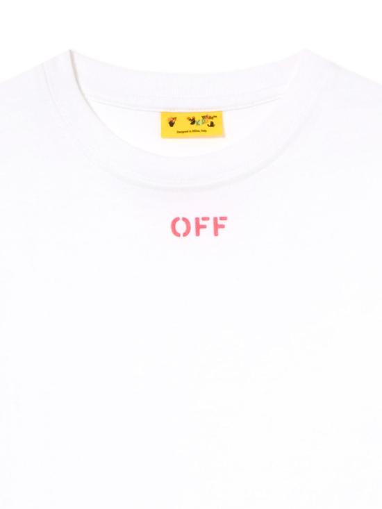 26SS [키즈] 오프화이트 티셔츠 44GAB001S26J001100 WHITE White - OFF WHITE