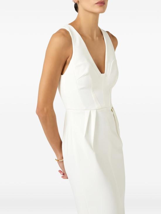 26SS 엘리자베타프랜치 미디 원피스 AB94162E2 360 White - ELISABETTA FRANCHI