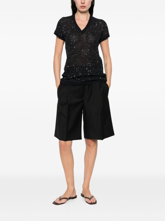 26SS 파비아나 필리피 반팔 티셔츠 MAD276F531 M120VR5 Blue - FABIANA FILIPPI