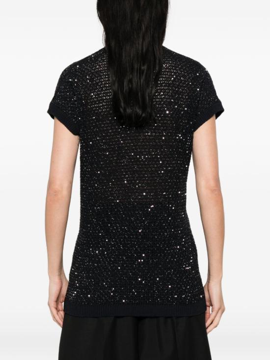 26SS 파비아나 필리피 반팔 티셔츠 MAD276F531 M120VR5 Blue - FABIANA FILIPPI