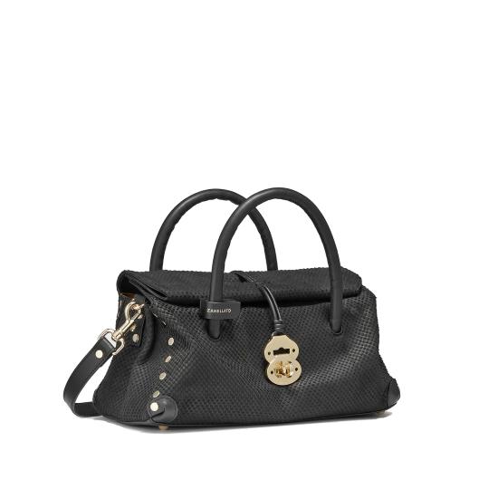26SS 자넬라토 숄더백 068750 2200000Z0001 Black etna - ZANELLATO