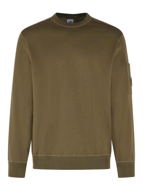 26SS 씨피 컴퍼니 코튼 씨 아일랜드 크루넥 렌즈 스웨터 20CMKN102A110560A683 Green