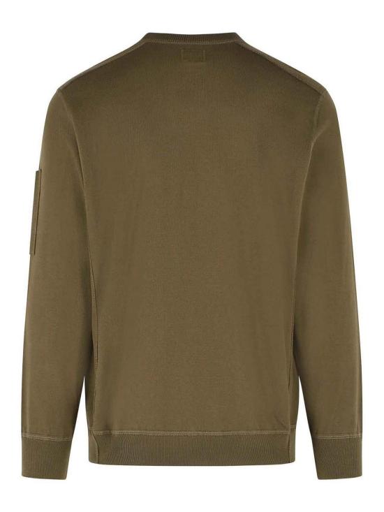 26SS 씨피 컴퍼니 코튼 씨 아일랜드 크루넥 렌즈 스웨터 20CMKN102A110560A683 Green - C.P. COMPANY