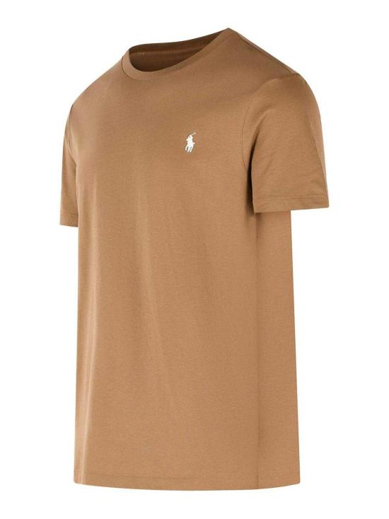 26SS 폴로 랄프로렌 포니로고 자수 반팔 티셔츠 710671438536 Brown - POLO RALPH LAUREN