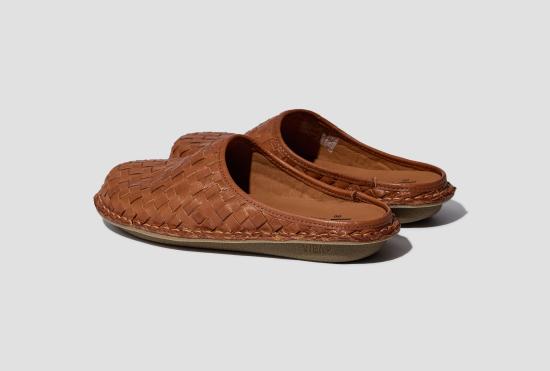 26SS 비바 샌들 로마 우븐 레더 - 코냑 브라운 ROMAWLCBG - VIBAE