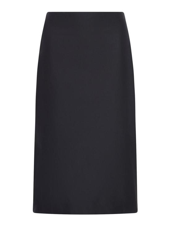 25FW 질샌더 미디 스커트 J03MA0302J70221001 Black