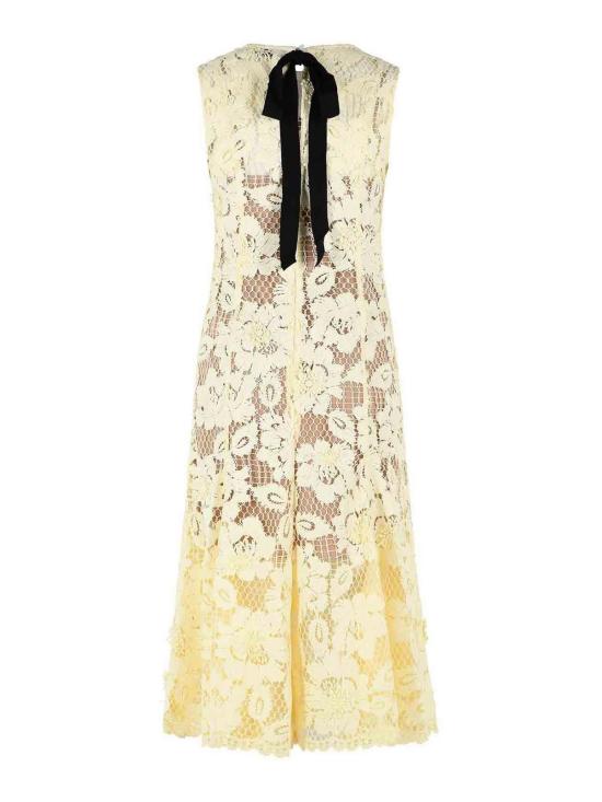 26SS 셀프 포트레이트 미디 스커트 SS26094MYYELLOW Yellow - SELF PORTRAIT