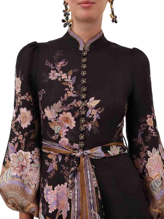 25FW 짐머만 미디 스커트 9143DS261MDP Blue - ZIMMERMANN