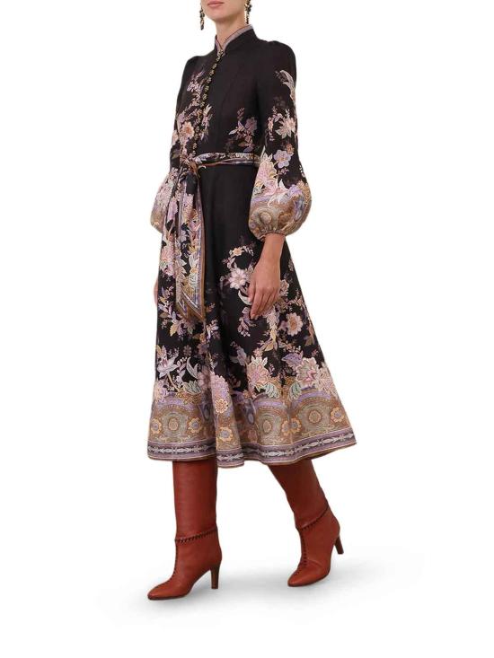 25FW 짐머만 미디 스커트 9143DS261MDP Blue - ZIMMERMANN