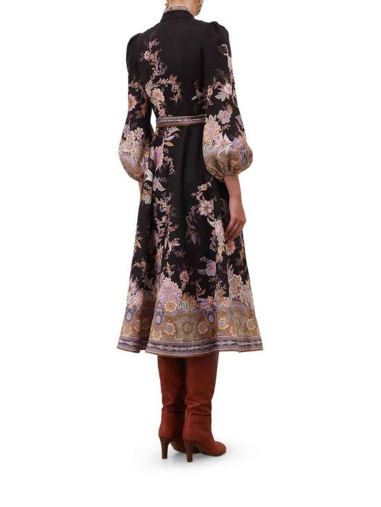 25FW 짐머만 미디 스커트 9143DS261MDP Blue - ZIMMERMANN