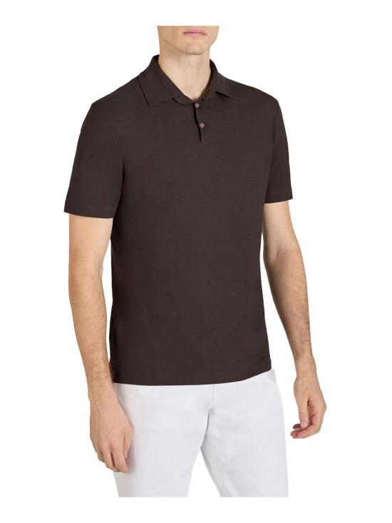26SS 자노네 폴로 티셔츠 815159ZG380Z1495 Brown - ZANONE