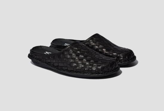 26SS 비바 샌들 로마 우븐 레더 - 프레토 블랙 ROMAWLPB