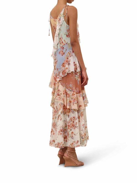 25FW 짐머만 미디 스커트 4997DRS261SPLPR Multicolour - ZIMMERMANN