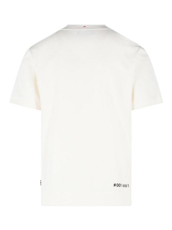  몽클레어 로고 코튼 블렌드 티셔츠 0978C0001789AW1041 White - MONCLER