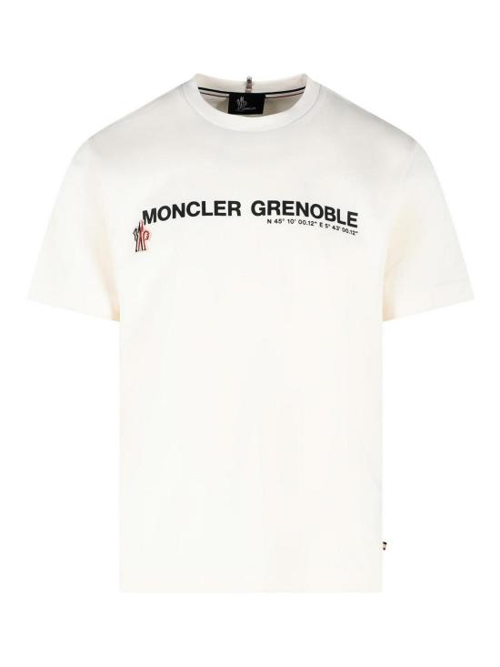 몽클레어 로고 코튼 블렌드 티셔츠 0978C0001789AW1041 White