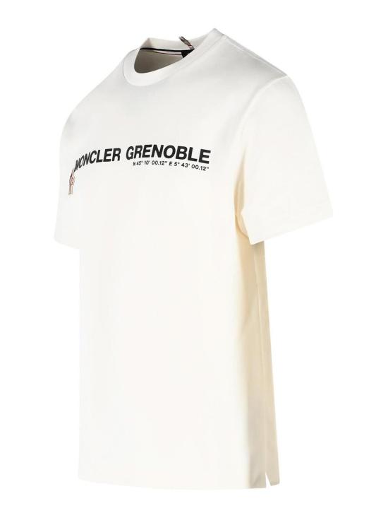  몽클레어 로고 코튼 블렌드 티셔츠 0978C0001789AW1041 White - MONCLER