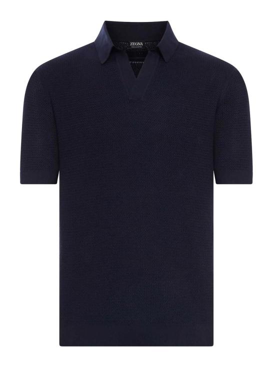25FW 에르메네질도제냐 폴로 티셔츠 UHC26A3C31B09 Blue